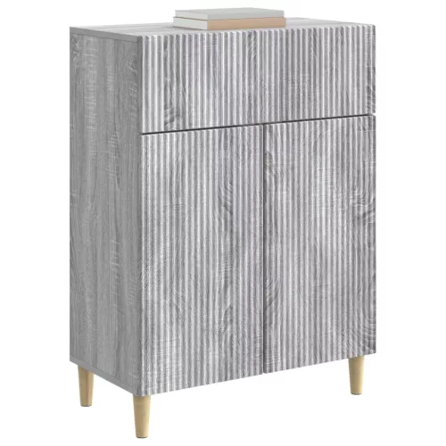  Széf fiókkal Szürke Sonoma 66 x 34,5 x 90 cm Szerelt Fa