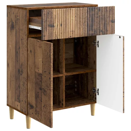  Széf fiókkal Antik Fa 66 x 34,5 x 90 cm Szerelt Fa