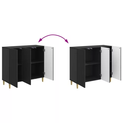  Széf Fekete 89 x 34,5 x 80 cm Szerelt Fa