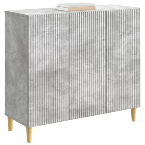  Széf Betonszürke 89 x 34,5 x 80 cm Szerelt Fa