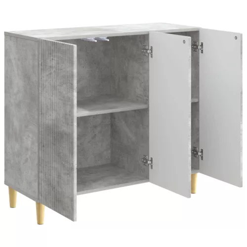  Széf Betonszürke 89 x 34,5 x 80 cm Szerelt Fa