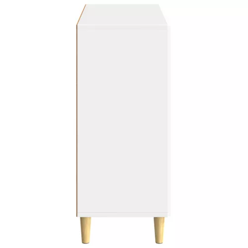  Széf Magasfényű Fehér 89 x 34,5 x 80 cm Szerelt Fa