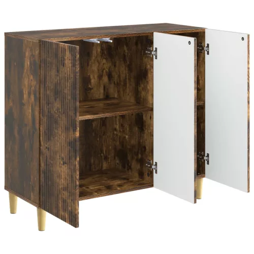  Széf Füstös Tölgy 89 x 34,5 x 80 cm Szerelt Fa