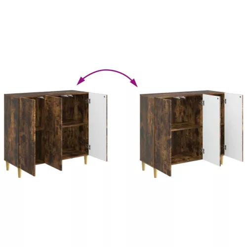  Széf Füstös Tölgy 89 x 34,5 x 80 cm Szerelt Fa