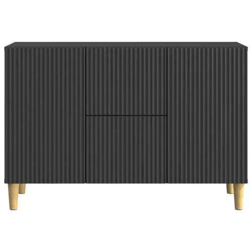  Széf fiókkal Fekete 89 x 34,5 x 60 cm Szerelt Fa