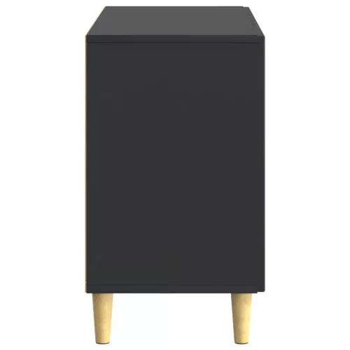  Széf fiókkal Fekete 89 x 34,5 x 60 cm Szerelt Fa