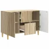  Széf fiókkal Sonoma Tölgy 89 x 34,5 x 60 cm Szerelt Fa