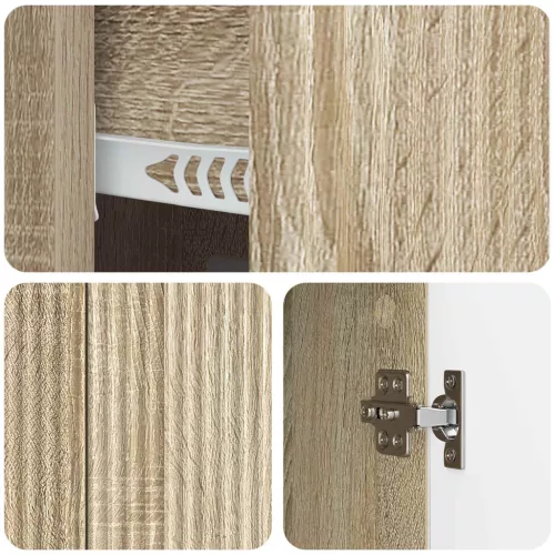  Széf fiókkal Sonoma Tölgy 89 x 34,5 x 60 cm Szerelt Fa