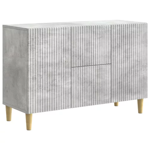  Széf fiókkal Betonszürke 89 x 34,5 x 60 cm Szerelt Fa