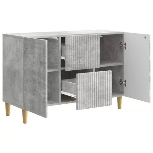  Széf fiókkal Betonszürke 89 x 34,5 x 60 cm Szerelt Fa