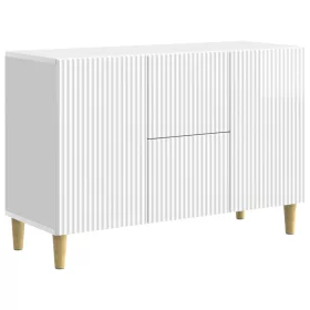    Széf fiókkal Magasfényű Fehér 89 x 34,5 x 60 cm Szerelt Fa