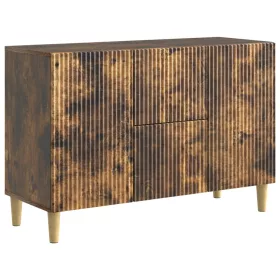  Széf fiókkal Füstös Tölgy 89 x 34,5 x 60 cm Szerelt Fa