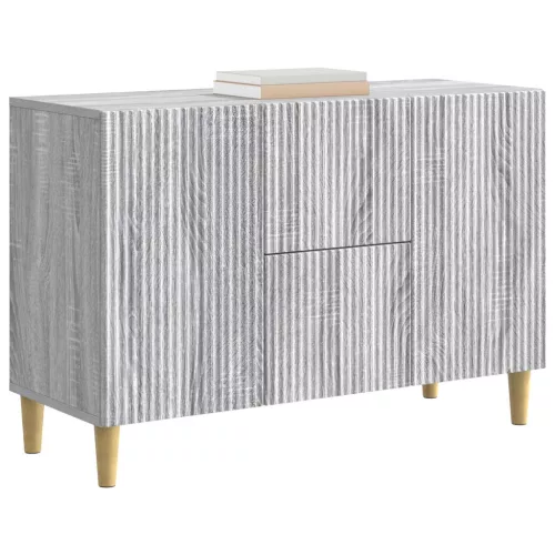  Széf fiókkal Szürke Sonoma 89 x 34,5 x 60 cm Szerelt Fa