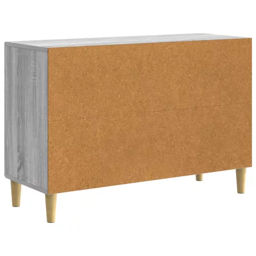  Széf fiókkal Szürke Sonoma 89 x 34,5 x 60 cm Szerelt Fa