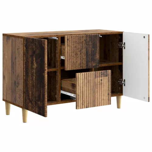  Széf fiókkal Antik Fa 89 x 34,5 x 60 cm Szerelt Fa