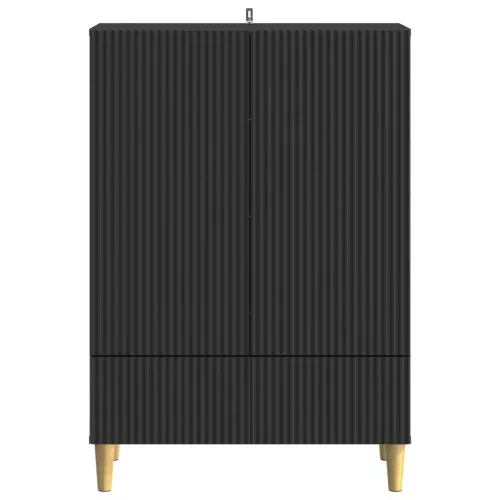  Széf fiókkal Fekete 66 x 34,5 x 95 cm Szerelt Fa