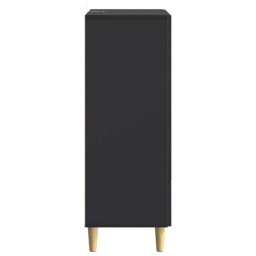  Széf fiókkal Fekete 66 x 34,5 x 95 cm Szerelt Fa