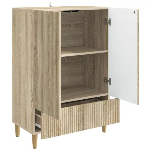  Széf fiókkal Sonoma Tölgy 66 x 34,5 x 95 cm Szerelt Fa