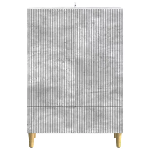  Széf fiókkal Betonszürke 66 x 34,5 x 95 cm Szerelt Fa