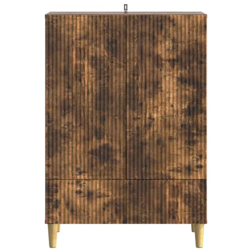  Széf fiókkal Füstös Tölgy 66 x 34,5 x 95 cm Szerelt Fa