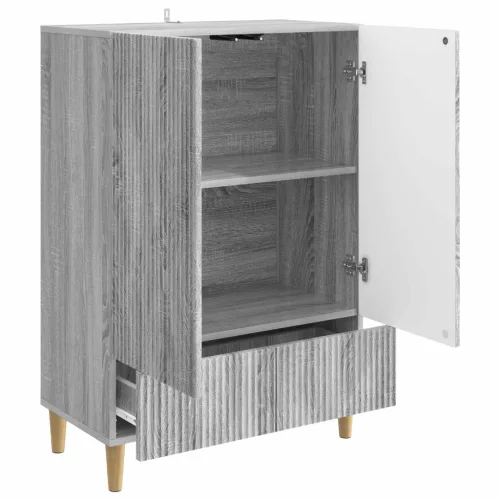  Széf fiókkal Szürke Sonoma 66 x 34,5 x 95 cm Szerelt Fa