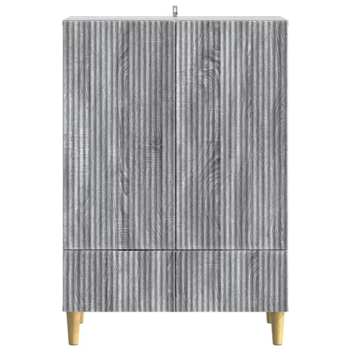  Széf fiókkal Szürke Sonoma 66 x 34,5 x 95 cm Szerelt Fa