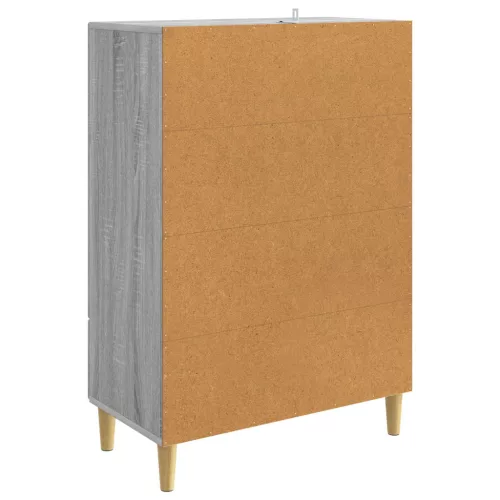  Széf fiókkal Szürke Sonoma 66 x 34,5 x 95 cm Szerelt Fa