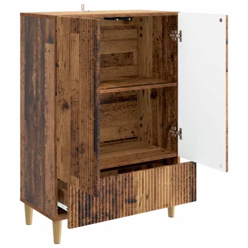  Széf fiókkal Antik Fa 66 x 34,5 x 95 cm Szerelt Fa