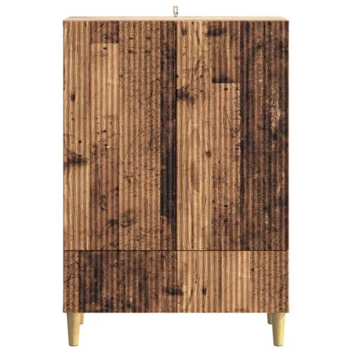  Széf fiókkal Antik Fa 66 x 34,5 x 95 cm Szerelt Fa