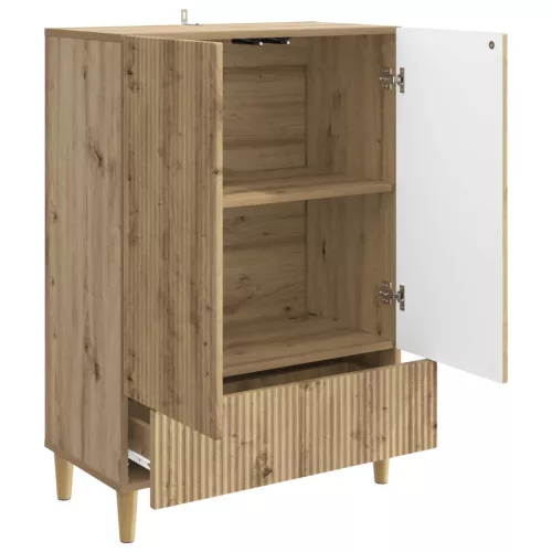  Széf fiókkal Kézműves Tölgy 66 x 34,5 x 95 cm Szerelt Fa