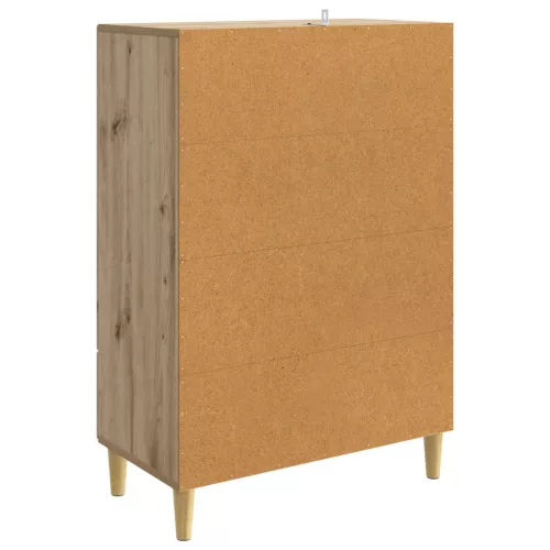  Széf fiókkal Kézműves Tölgy 66 x 34,5 x 95 cm Szerelt Fa