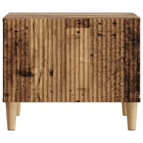  Dohányzóasztal fiókkal Antik Fa 49 x 50 x 40 cm Szerelt Fa