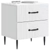  Éjjeliszekrény 2 pcs Fehér 43 x 34,5 x 47,5 cm Szerelt Fa