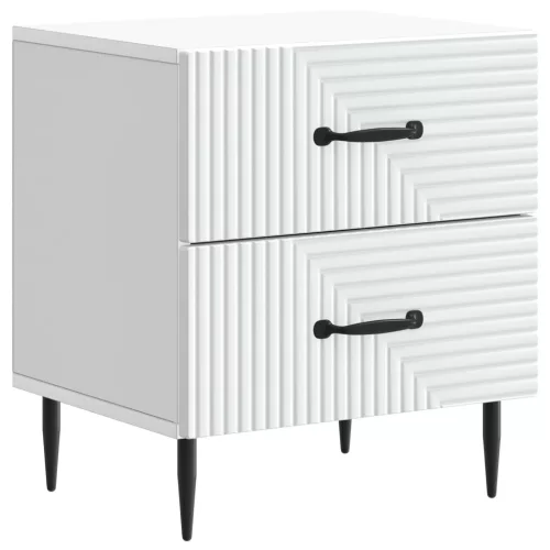  Éjjeliszekrény 2 pcs Fehér 43 x 34,5 x 47,5 cm Szerelt Fa