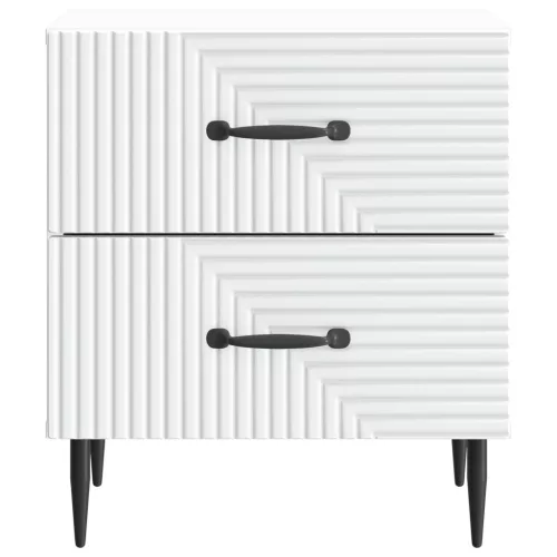  Éjjeliszekrény 2 pcs Fehér 43 x 34,5 x 47,5 cm Szerelt Fa