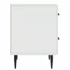  Éjjeliszekrény 2 pcs Fehér 43 x 34,5 x 47,5 cm Szerelt Fa