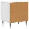 Éjjeliszekrény 2 pcs Fehér 43 x 34,5 x 47,5 cm Szerelt Fa