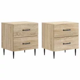    Éjjeliszekrény fiókkal 2 pcs Sonoma Tölgy 43 x 34,5 x 47,5 cm