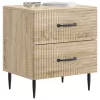  Éjjeliszekrény fiókkal 2 pcs Sonoma Tölgy 43 x 34,5 x 47,5 cm