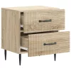  Éjjeliszekrény fiókkal 2 pcs Sonoma Tölgy 43 x 34,5 x 47,5 cm