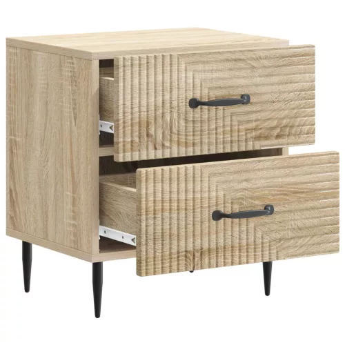  Éjjeliszekrény fiókkal 2 pcs Sonoma Tölgy 43 x 34,5 x 47,5 cm