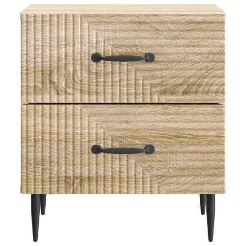  Éjjeliszekrény fiókkal 2 pcs Sonoma Tölgy 43 x 34,5 x 47,5 cm
