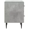  Éjjeliszekrény 2 pcs Betonszürke 43 x 34,5 x 47,5 cm Szerelt Fa