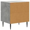  Éjjeliszekrény 2 pcs Betonszürke 43 x 34,5 x 47,5 cm Szerelt Fa