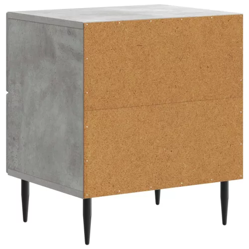  Éjjeliszekrény 2 pcs Betonszürke 43 x 34,5 x 47,5 cm Szerelt Fa