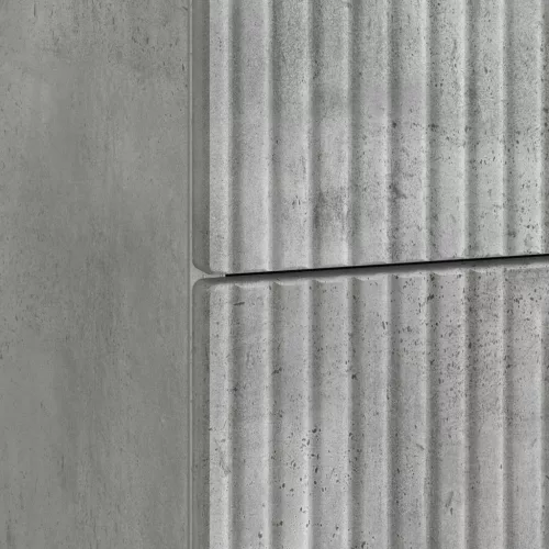  Éjjeliszekrény 2 pcs Betonszürke 43 x 34,5 x 47,5 cm Szerelt Fa