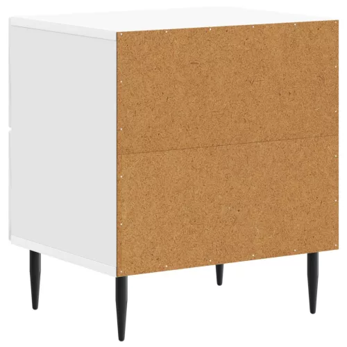  Éjjeliszekrény Magasfényű Fehér 43 x 34,5 x 47,5 cm Szerelt Fa