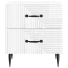  Éjjeliszekrény 2 pcs Magasfényű Fehér 43 x 34,5 x 47,5 cm