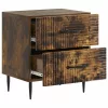  Éjjeliszekrény fiókkal 2 pcs Füstös Tölgy 43 x 34,5 x 47,5 cm
