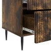  Éjjeliszekrény fiókkal 2 pcs Füstös Tölgy 43 x 34,5 x 47,5 cm